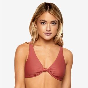 NWT PILYQ Drew Knot Tie Bikini Top Size XS